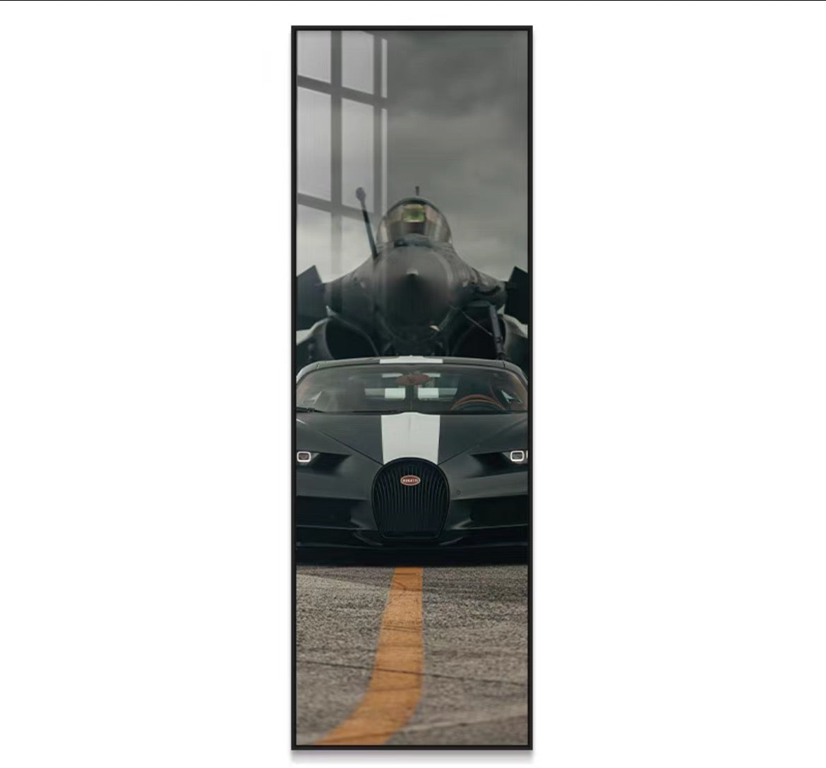 Bugatti Crystal Porcelain Hanging Painting