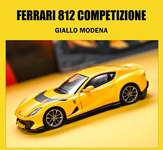 BBR 1/64 Ferrari 812C Giallo Modena Diecast Model Car