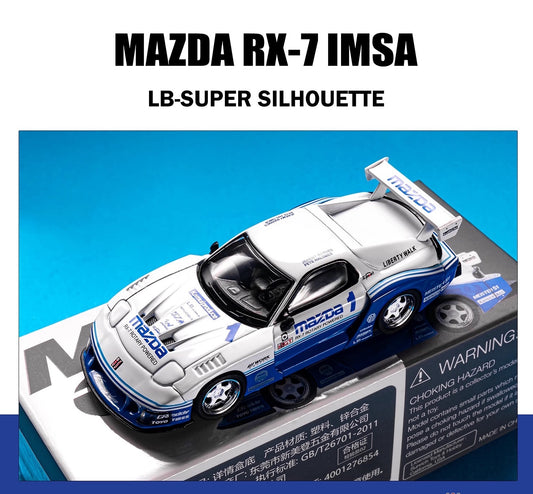 MINIGT 1/64 Mazda RX-7 IMSA LB-Super Silhouette Diecast Model Car