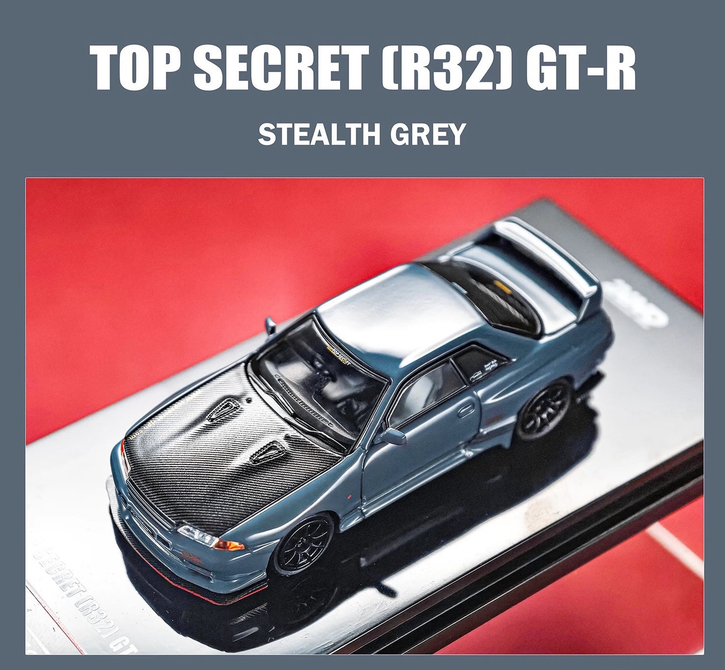 Nissan Skyline GT-R R32, modelo de coche fundido a presión de alto secreto INNO 1/64