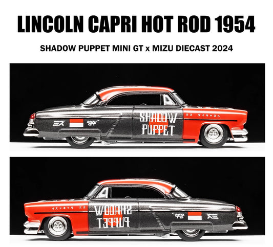 MINIGT 1/64 Lincoln Capri Hot Rod 1954 Diecast Model Car