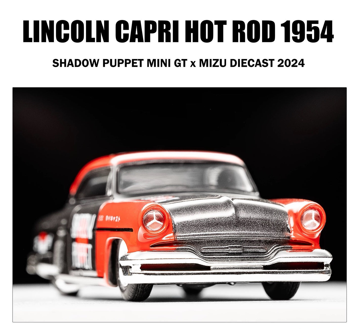 MINIGT 1/64 Lincoln Capri Hot Rod 1954 Diecast Model Car