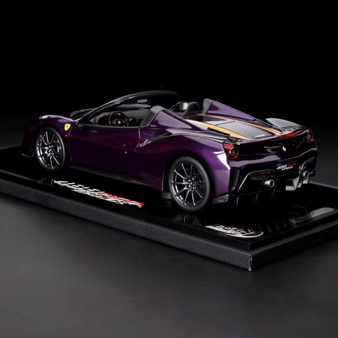 Ferrari 488pista BBR 1/18 Modelo de coche con base de carbono