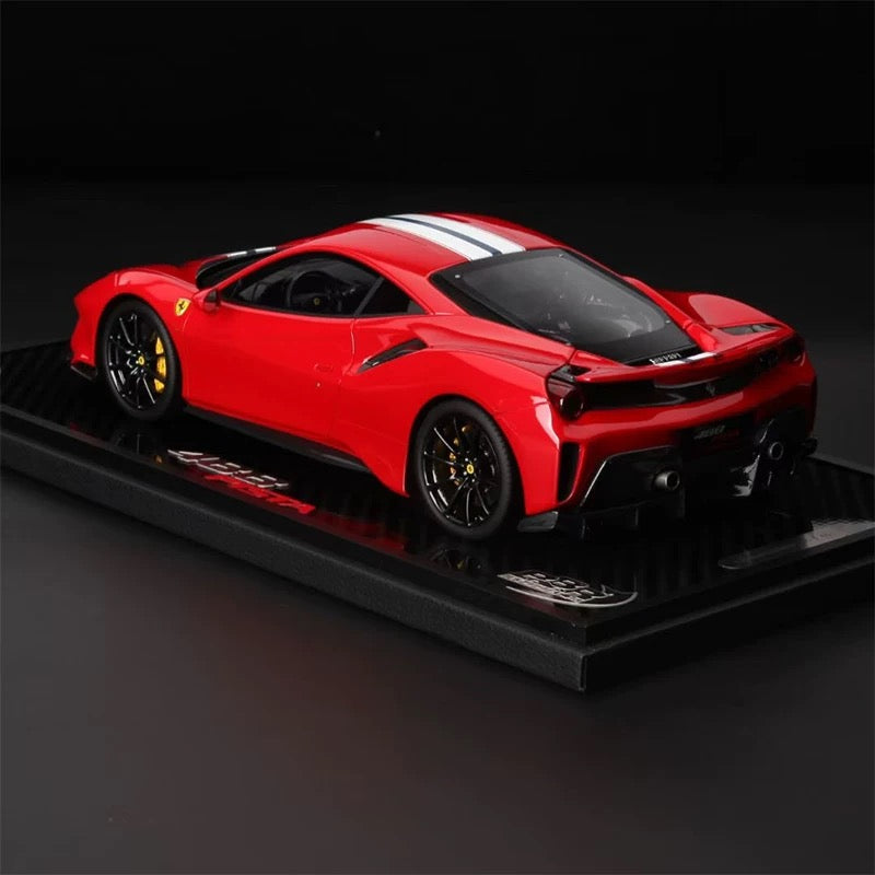 Ferrari 488pista BBR 1/18 Modelo de coche con base de carbono