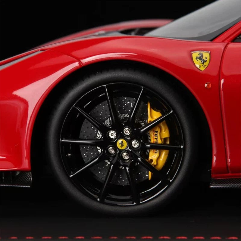 Ferrari 488pista BBR 1/18 Modelo de coche con base de carbono