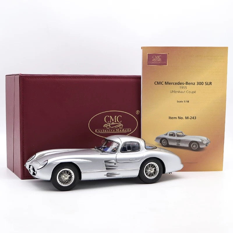 Modelo de coche Mercedes-Benz 300SLR W198 Uhlehaut Coupé CMC a escala 1/18
