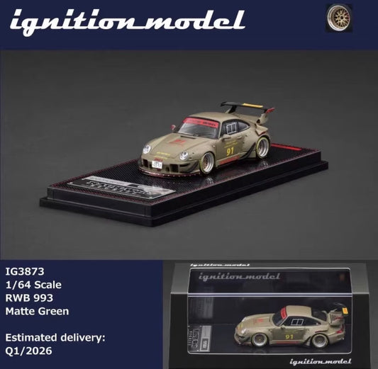 IG 1/64 Porsche RWB 993 Diecast Model Car