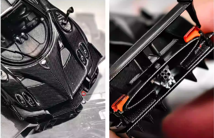 CM 1/64 PAGANI Zonda Revolution Black Carbon Car Model