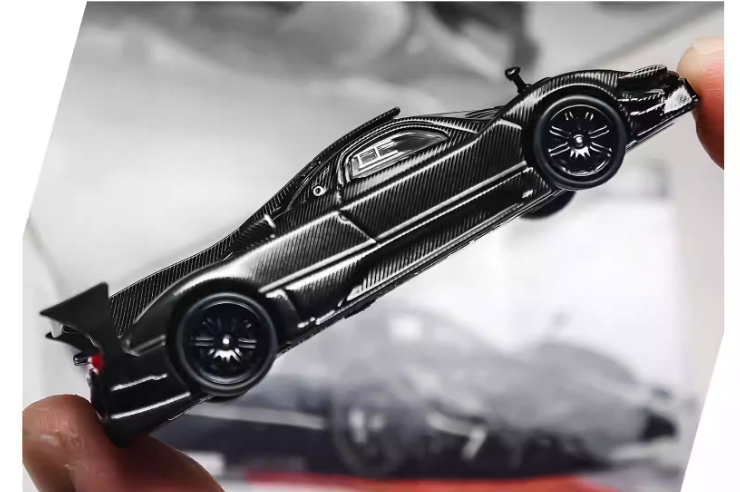 CM 1/64 PAGANI Zonda Revolution Black Carbon Car Model