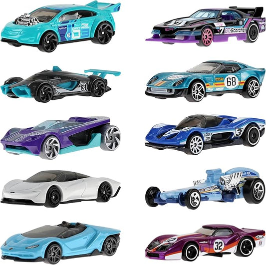 Hot Wheels 10-Pack of Toy Race Cars (Styles May Vary) | Set of 10 1:64 Scale Vehicles