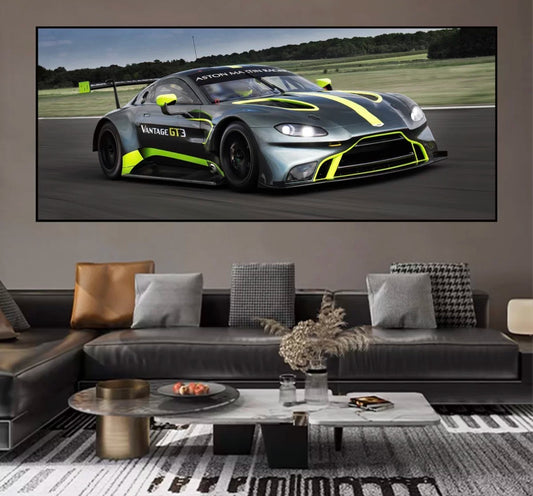 Aston Martin GT3 Crystal Porcelain Hanging Painting