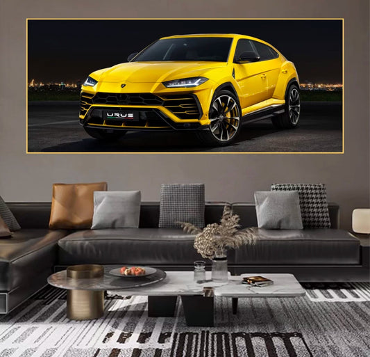 Lamborghini Urus Crystal Porcelain Hanging Painting