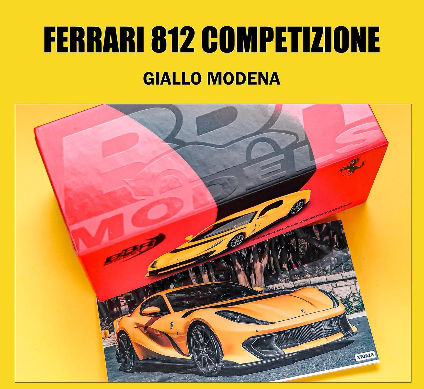 BBR 1/64 Ferrari 812C Giallo Modena Diecast Model Car