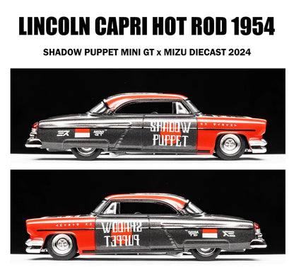 MINIGT 1/64 Lincoln Capri Hot Rod 1954 Diecast Model Car