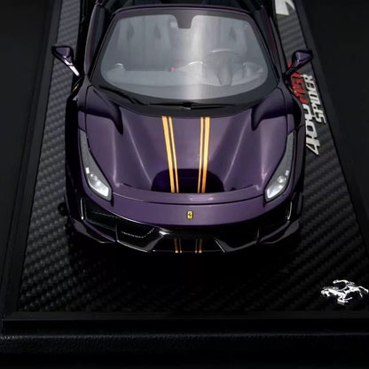 Ferrari 488pista BBR 1/18 Modelo de coche con base de carbono