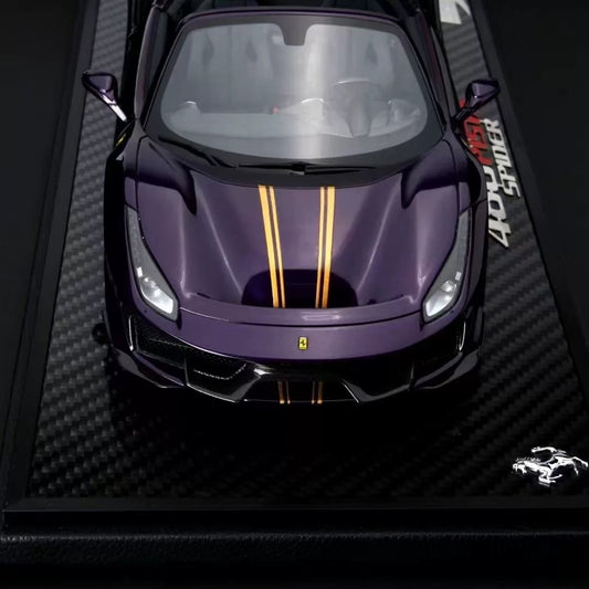 Ferrari 488pista BBR 1/18 Modelo de coche con base de carbono