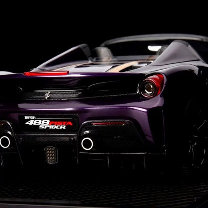 Ferrari 488pista BBR 1/18 Modelo de coche con base de carbono