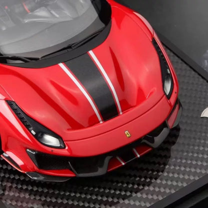 Ferrari 488pista BBR 1/18 Modelo de coche con base de carbono