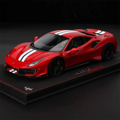 Ferrari 488pista BBR 1/18 Modelo de coche con base de carbono