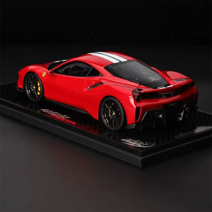 Ferrari 488pista BBR 1/18 Modelo de coche con base de carbono