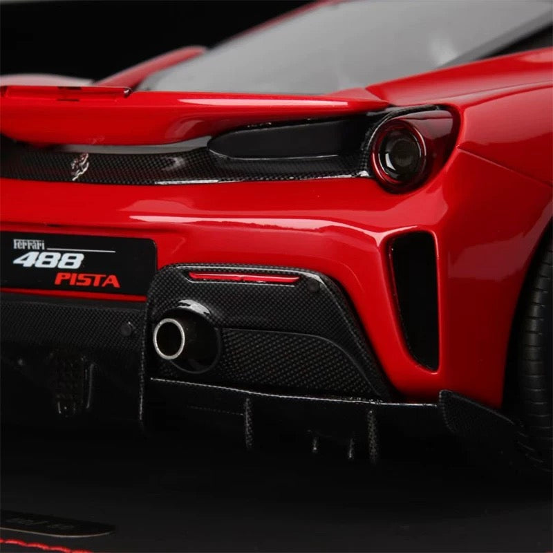 Ferrari 488pista BBR 1/18 Modelo de coche con base de carbono
