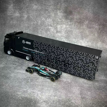 MINICHAMPS 1/43 Mercedes Benz W15 F1 Camión con coche modelo F1 Combo n.° 63