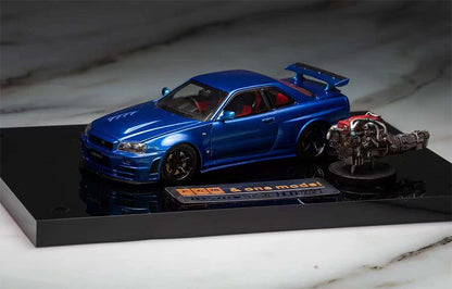 Nissan GT-R R34 Z TUNE a escala 1/43 de PGM