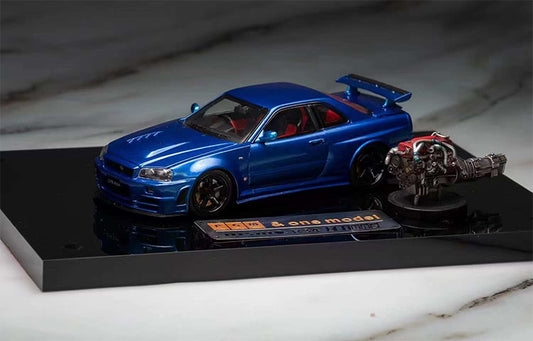 Nissan GT-R R34 Z TUNE a escala 1/43 de PGM