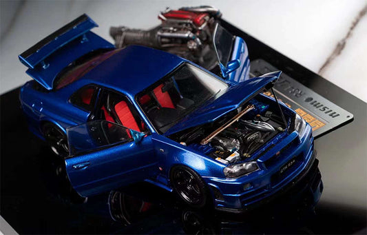 Nissan GT-R R34 Z TUNE a escala 1/43 de PGM