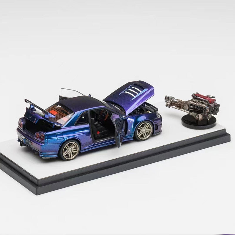 Nissan GT-R R34 Z TUNE a escala 1/43 de PGM
