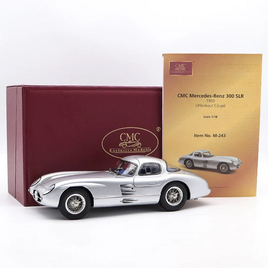CMC 1/18 Mercedes-Benz 1955 300SLR W198 Uhlehaut Coupé Modèle de Voiture