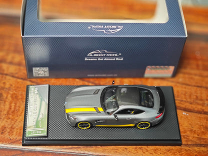Mercedes-Benz AMG GT-R 2017 gris a escala 1/43 casi real