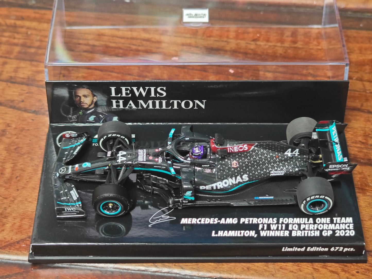 MINICHAMPS 1/43 Mercedes-AMG F1 W11 EQ Performance L.HAMILTON Gran Bretaña GP 2020 Modelo de coche