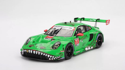 Porsche 911 GT3 R (992) #77, maqueta de resina, escala 1/18