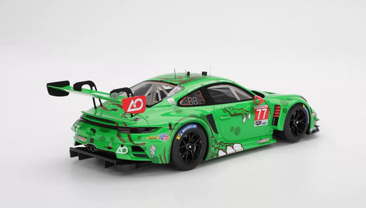 Porsche 911 GT3 R (992) #77, maqueta de resina, escala 1/18