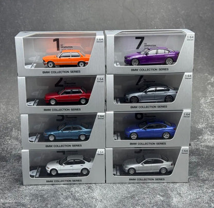 BMW 1/64 50 años Serie 3 Generación Modelo de coche fundido a presión
