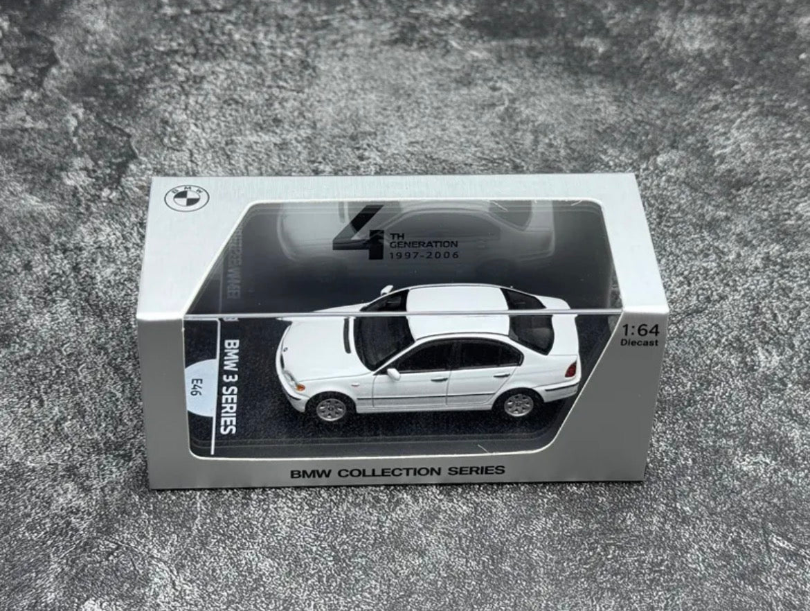 BMW 1/64 50 años Serie 3 Generación Modelo de coche fundido a presión