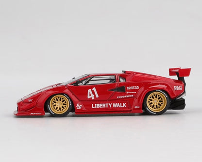 (Reserva) MINIGT 1/64 #1100 Lamborghini Countach Modelo de coche fundido a presión