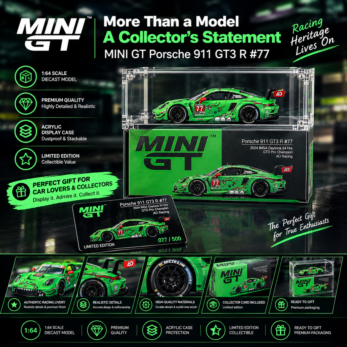 MINIGT 1/64 #1133 Lamborghini SVJ Modèle réduit de voiture moulé sous pression