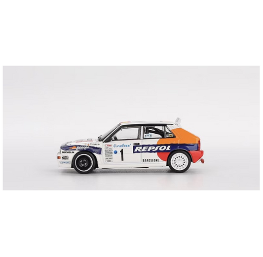 MINIGT 1/64 #1131 Lancia Delta HF EVO #1 1993 Modelo de coche fundido a presión