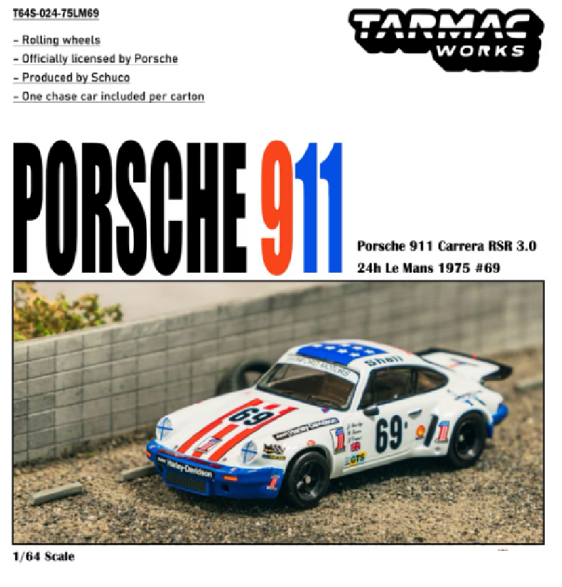 (Pre-Order)TW 1/64 Porsche 911 Carrera RSR 3.0 75 Le Mans