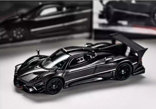 CM 1/64 PAGANI Zonda Revolution Black Carbon Car Model