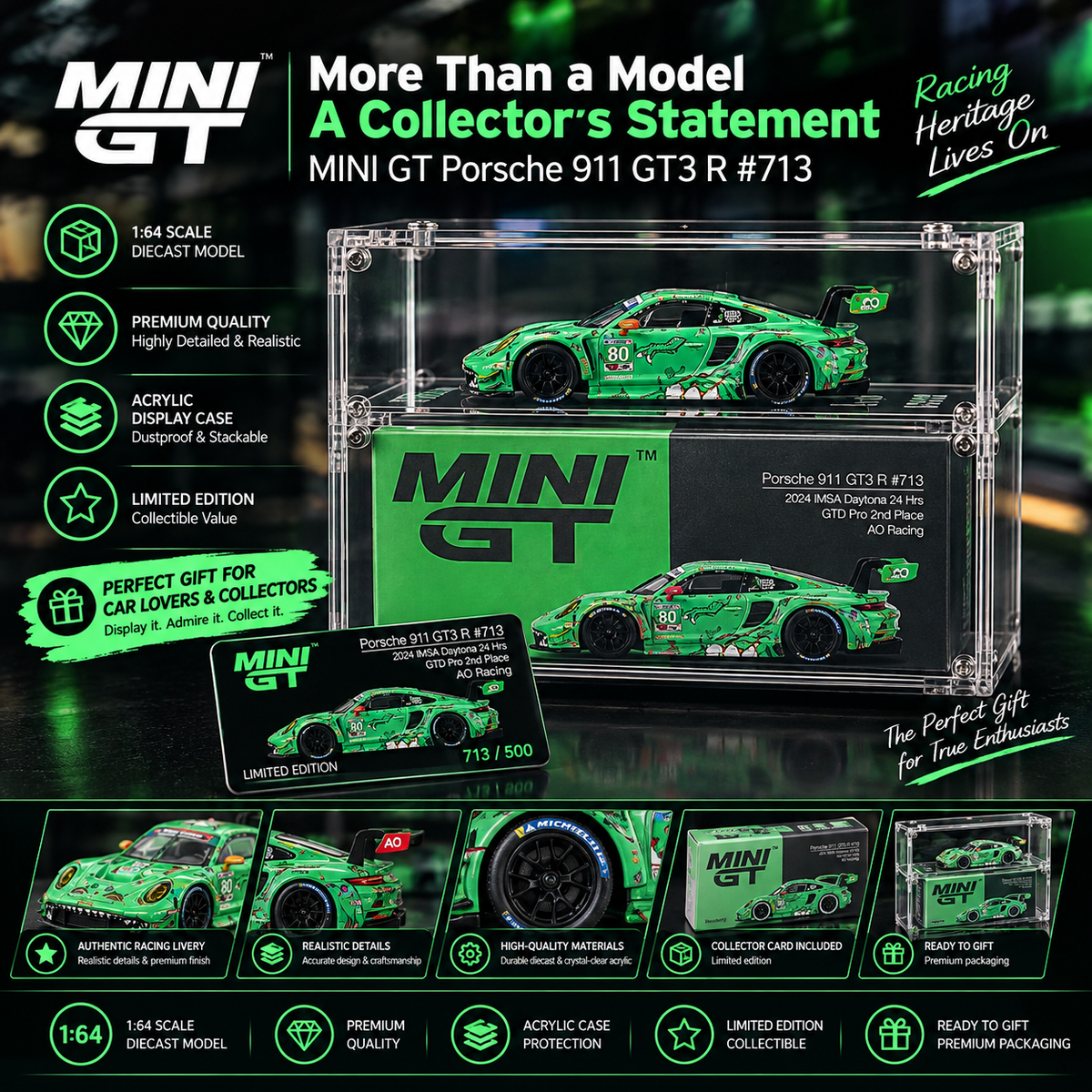 MINIGT 1/64 #1133 Lamborghini SVJ Modèle réduit de voiture moulé sous pression