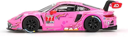 MINIGT 1/64 Porsche 911 GT3 R (992) #77 Pink Model Car #1052