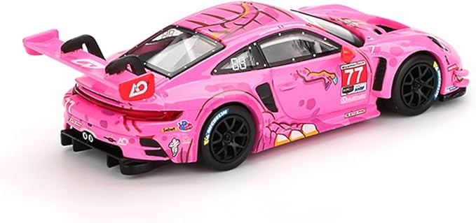 MINIGT 1/64 Porsche 911 GT3 R (992) #77 Pink Model Car #1052
