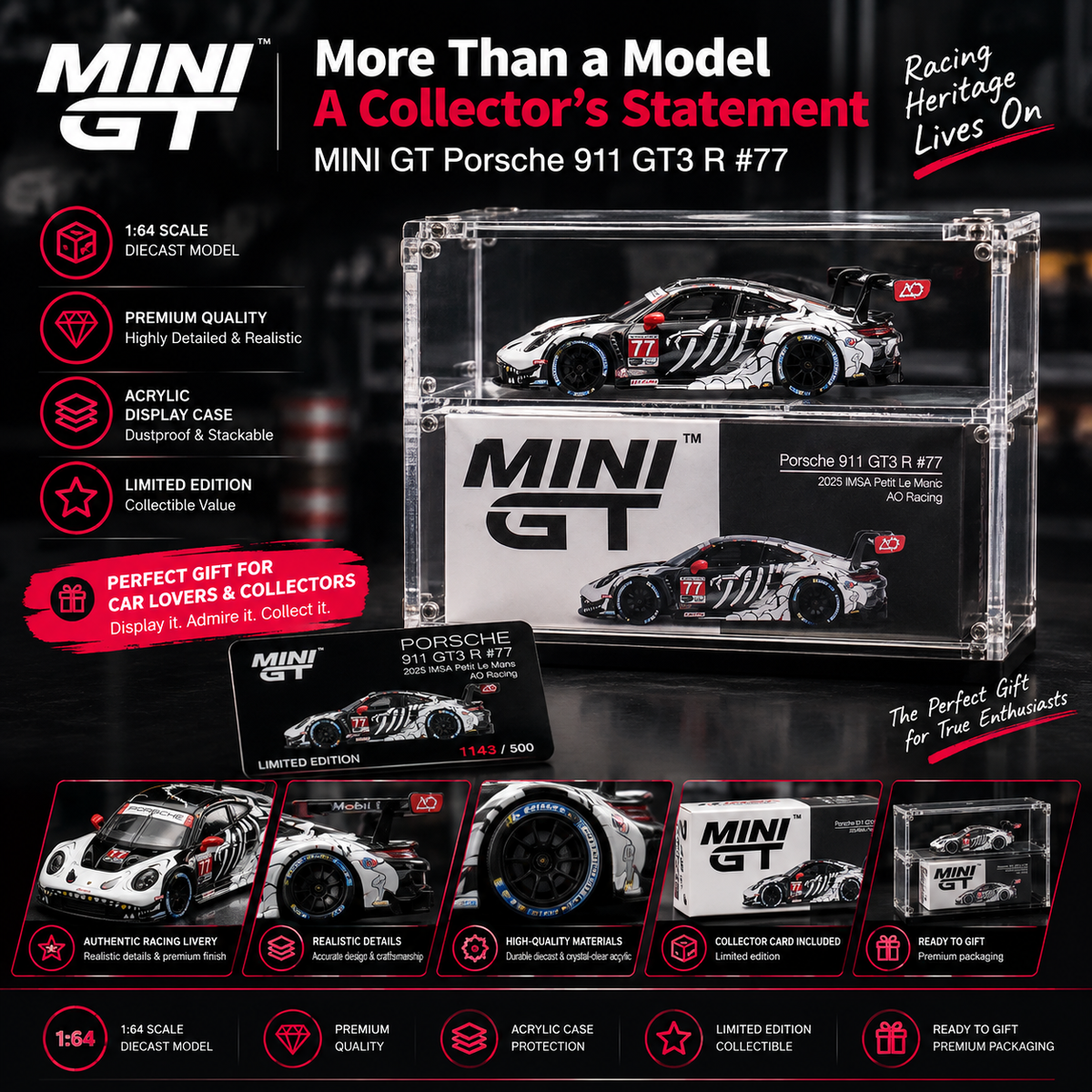 MINIGT 1/64 #1133 Lamborghini SVJ Modèle réduit de voiture moulé sous pression