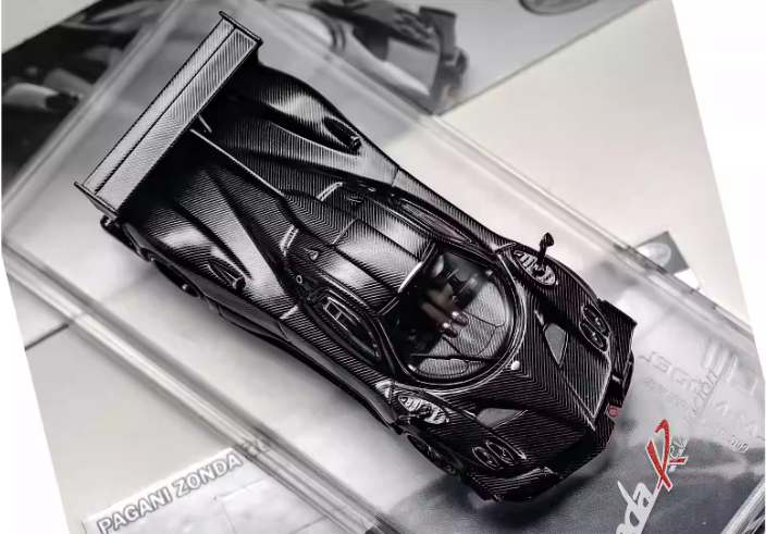 CM 1/64 PAGANI Zonda Revolution Black Carbon Car Model