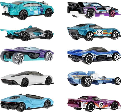 Hot Wheels 10-Pack of Toy Race Cars (Styles May Vary) | Set of 10 1:64 Scale Vehicles