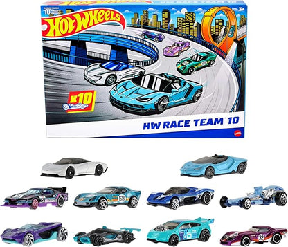 Hot Wheels 10-Pack of Toy Race Cars (Styles May Vary) | Set of 10 1:64 Scale Vehicles