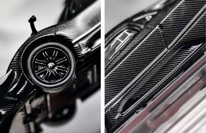 CM 1/64 PAGANI Zonda Revolution Black Carbon Car Model
